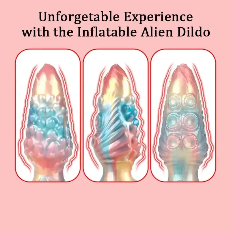 Monster Dildo Inflatable Tentacle Fantasy Anal Plug With Adjustable Thickness Curve Base Thick Inflatable Sex Toys For Women Men — image 3