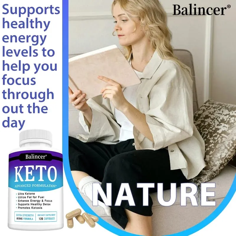 Keto Capsules Support Metabolism Body Management Burn Belly Fat Energy Boost Digestive & Immune Health for Men and Women — image 4