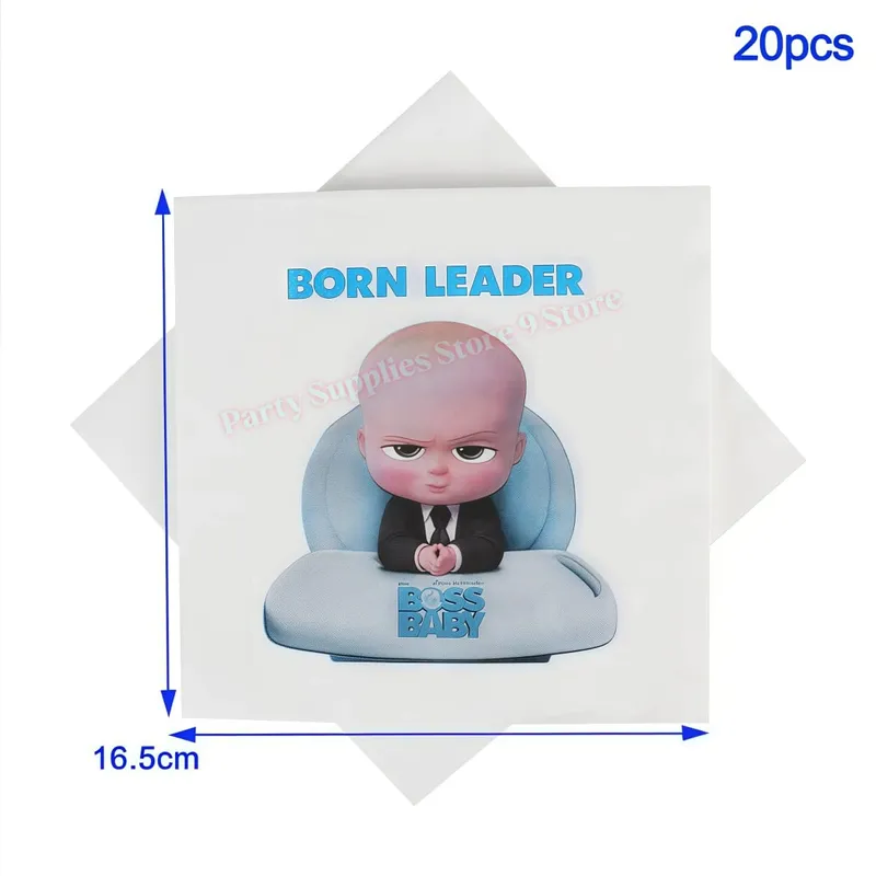 Bossed Baby Theme Newborn 1st Birthday Party Decoration Paper Plate Cup Balloon Banner Kid Boy Favors Baby Shower Event Supplies — image 16