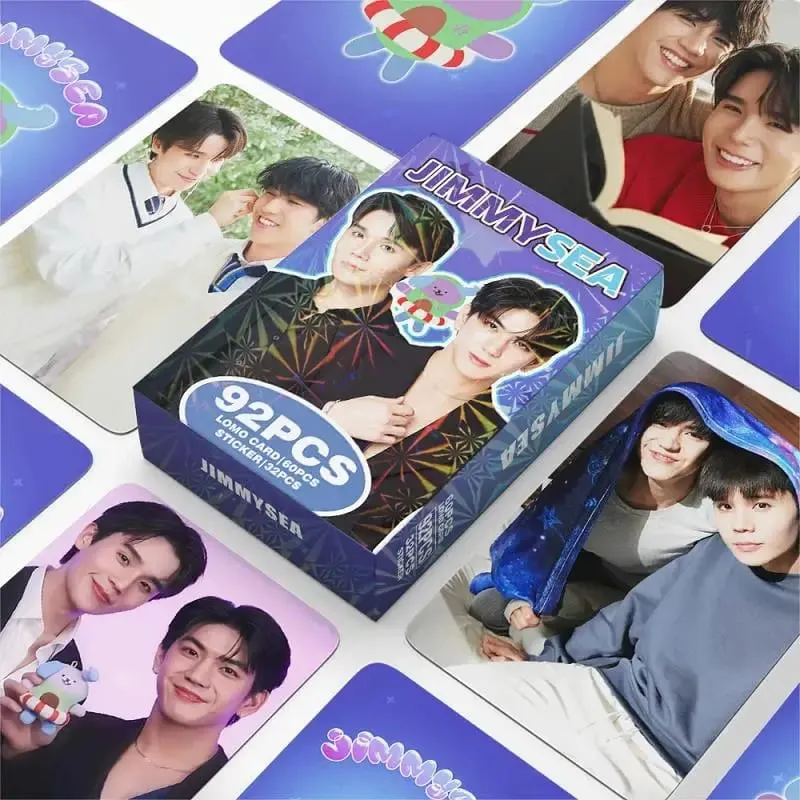 92Pcs JimmySea Thai Star Lomo Cards Double Sided BL Drama Photo Stickers Fans Collection Decor Gift