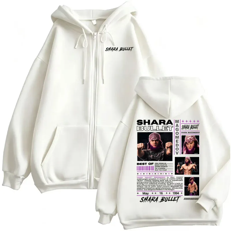 Shara Magomedov Shara Bullet Cover Zipper Hoodies Men Women Harajuku Classic Sweatshirt Jacket Long Sleeve Cardigan Hoodie Coats — image 7