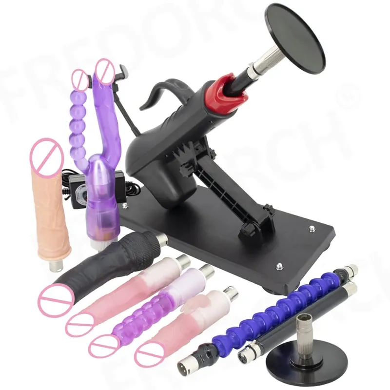 Fredorch Automatic Retractable Sex Pumping Gun Machine with Dildo For Male and Female Masturbation Sex Toy 450 Stroke per minute — image 29