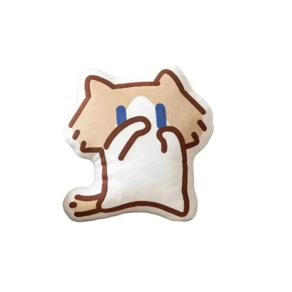Cute Soft Monthly Salary Cat Plush Sofa Decor Home Ornament Cat Plush Throw Pillow Cartoon Cushion Cat Stuffed Pillow — image 5