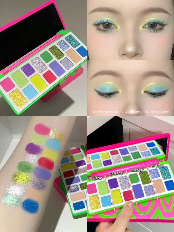 Cheeryep Aauthcntice Sell Qianyan 16 Color EyeShadow Palette Pink Brown Cowboy Blue Multicolor Matte Pearl Smoky Eye Makeup
