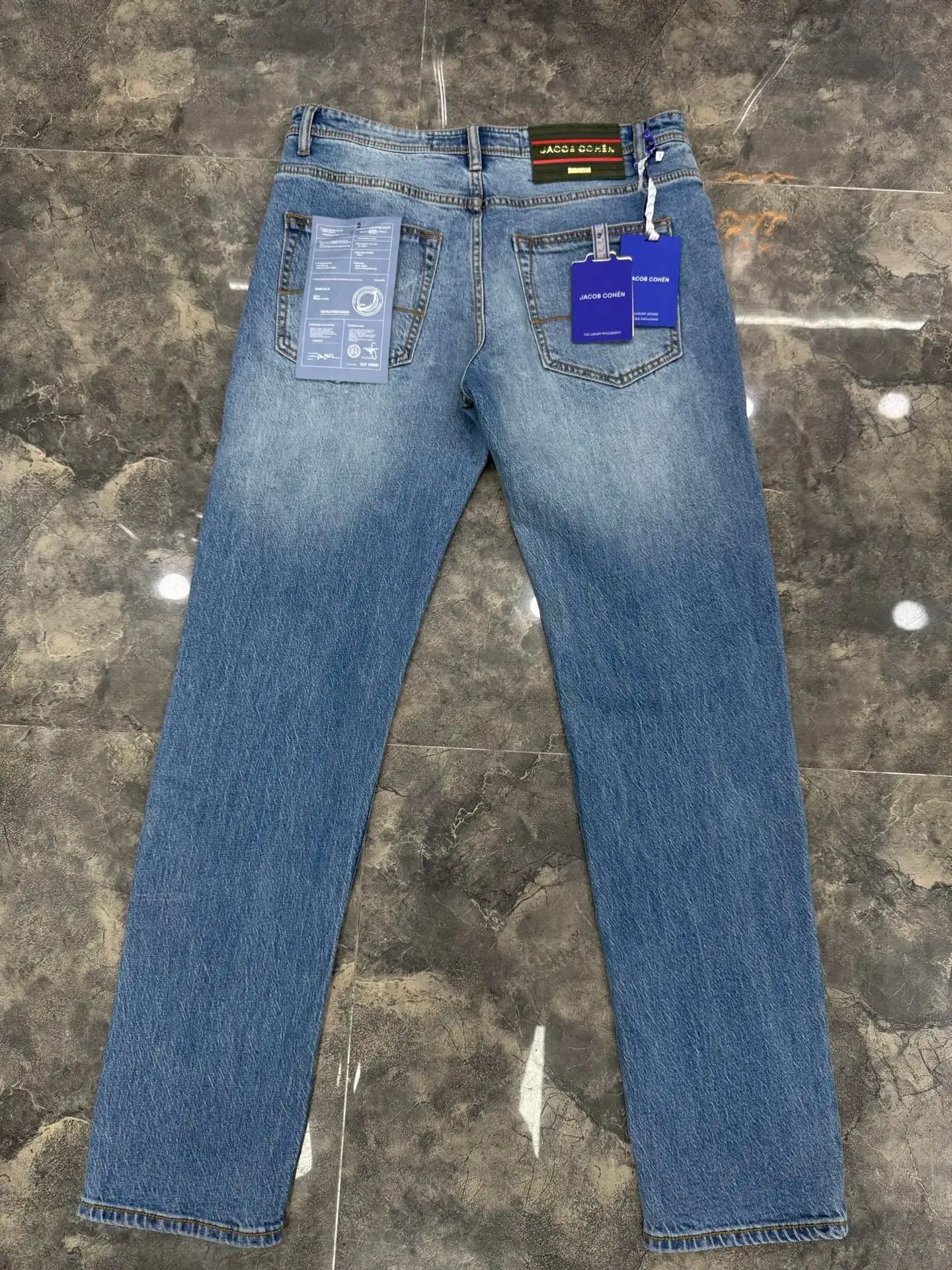 Jeans Thin Cotton Men 2026 Spring Summer new outdoors quality embroidery comfortable straight Big size 29-40 Pants — image 4