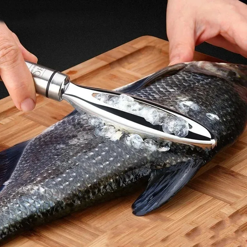 Fish Scales Scraping Graters Fast Remove Fish Cleaning Peeler Scraper Fish Bone Tweezers Stonego Kitchen Accessorie To — image 4