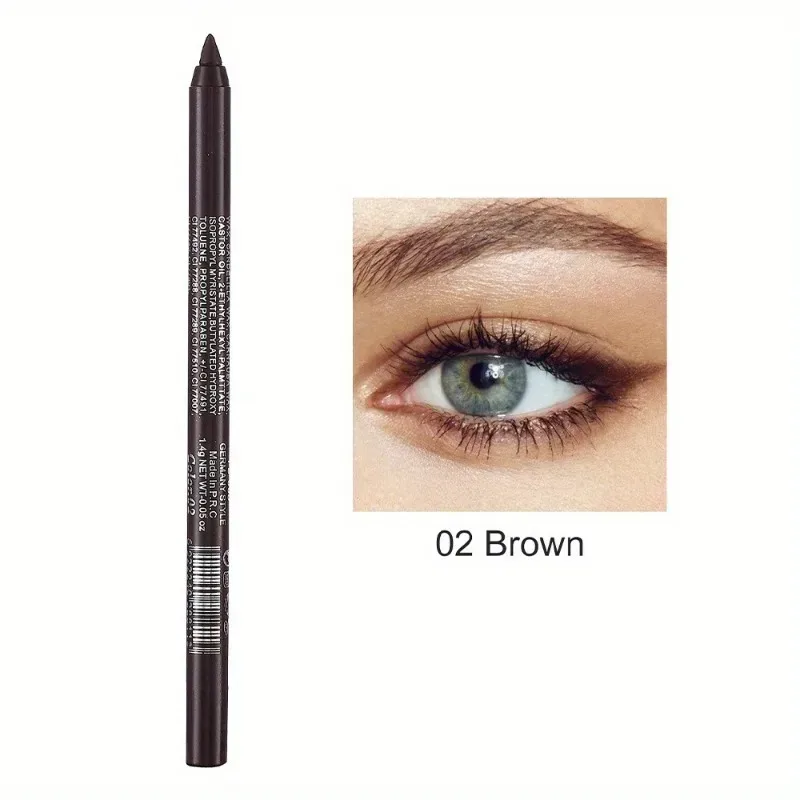 Crayon Eyeliner nacré 17 couleurs, coloré, imperméable, longue durée, mat, lisse, facile à porter, fard à paupières, stylo Eyeliner, maquillage pour les yeux