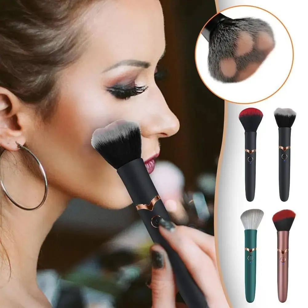 Electric Makeup Brush Foundation Brush Vibration Makeup Brush Portable Rechargeable Cosmetic Brush Detail Makeup Tools — image 2