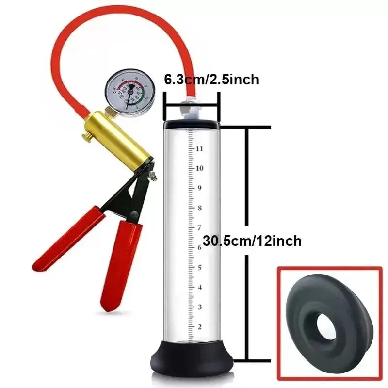 Electric Penis Vacuum Pump with Digital Display Male Enlargement Extender Trainer Rechargeable Adult Masturbation Sex Toy