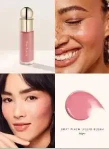 Bộ trang điểm Rare Beauty dạng lỏng nổi bật Giữ ẩm và không bị khô Phấn má hồng dạng kem Lustrous Moist Nature Liquid Blush