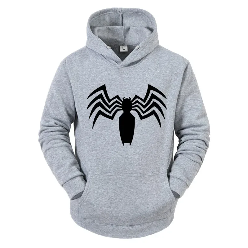 2026 Autumn and Winter New Men's Hoodie Street Fashion Spider Print Sportswear Women's fleece Casual Fun Wear — image 9