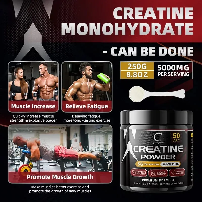 Pre Workout Creatine Powder for Men & Women - Cognitive & Exercise Performance Support - NSF Certified for Sport- 150 Grams
