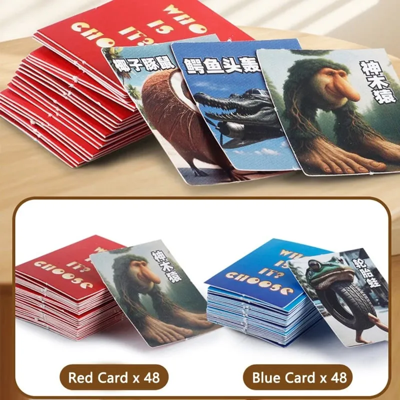 Guess Who I Am Guessing Board Game 2‑Player Interactive Character Card Game Portable Tray Puzzle Game Family Party Desktop Game — image 4