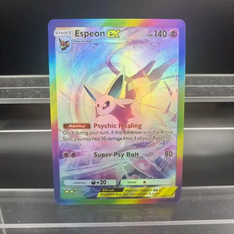 DIY POCKET Collection Cards Umbreon Espeon ex Self Made Single Card Classic Game Anime Card Gift Toy — image 2