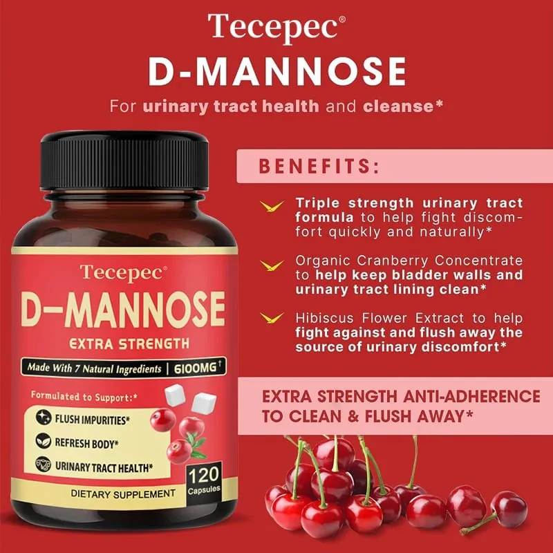 D-Mannose Urinary Tract Health Formula Contains Organic Cranberry and Dandelion To Support Bladder Health and Detoxification — image 5