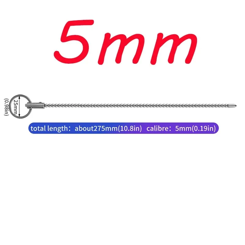 Metal Horse Eye Stick Penis Plug Urethra Bead Can Electro Shock Urethral Stimulator Sounding Masturbation Climax Sex Toy for Men