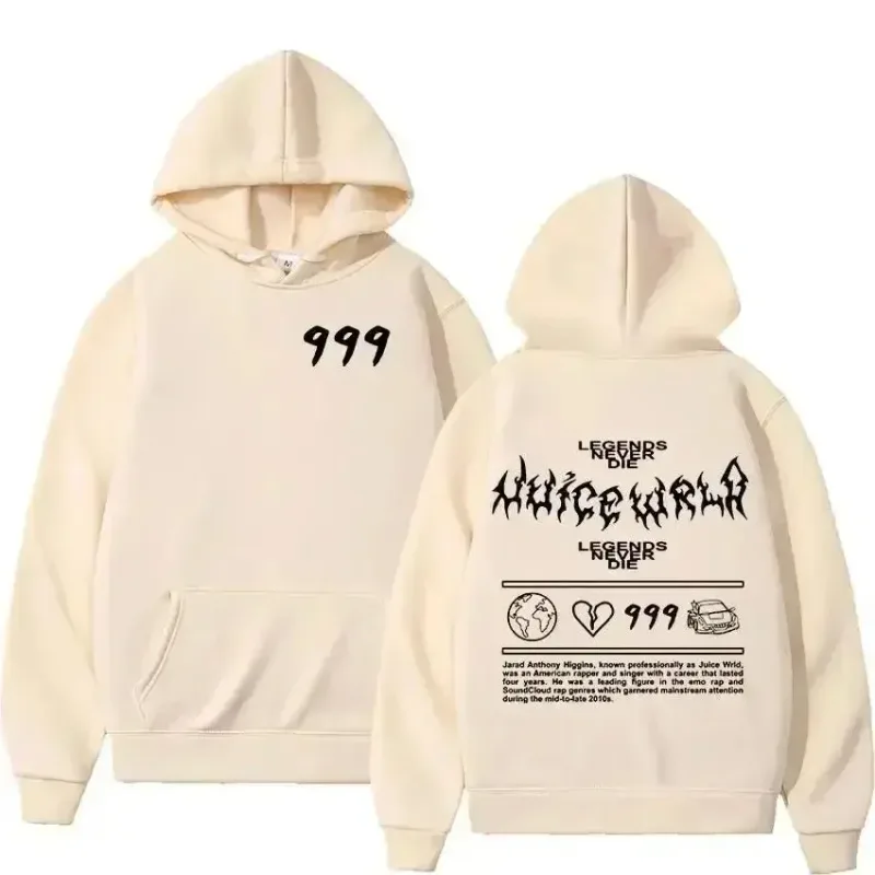 Juice WRLD Hoodies Men Women's Hooded Sweatshirts Fashion Hip Hop Casual Pullovers Autumn Boys Girls Black Streetwear Juicewrld — image 2