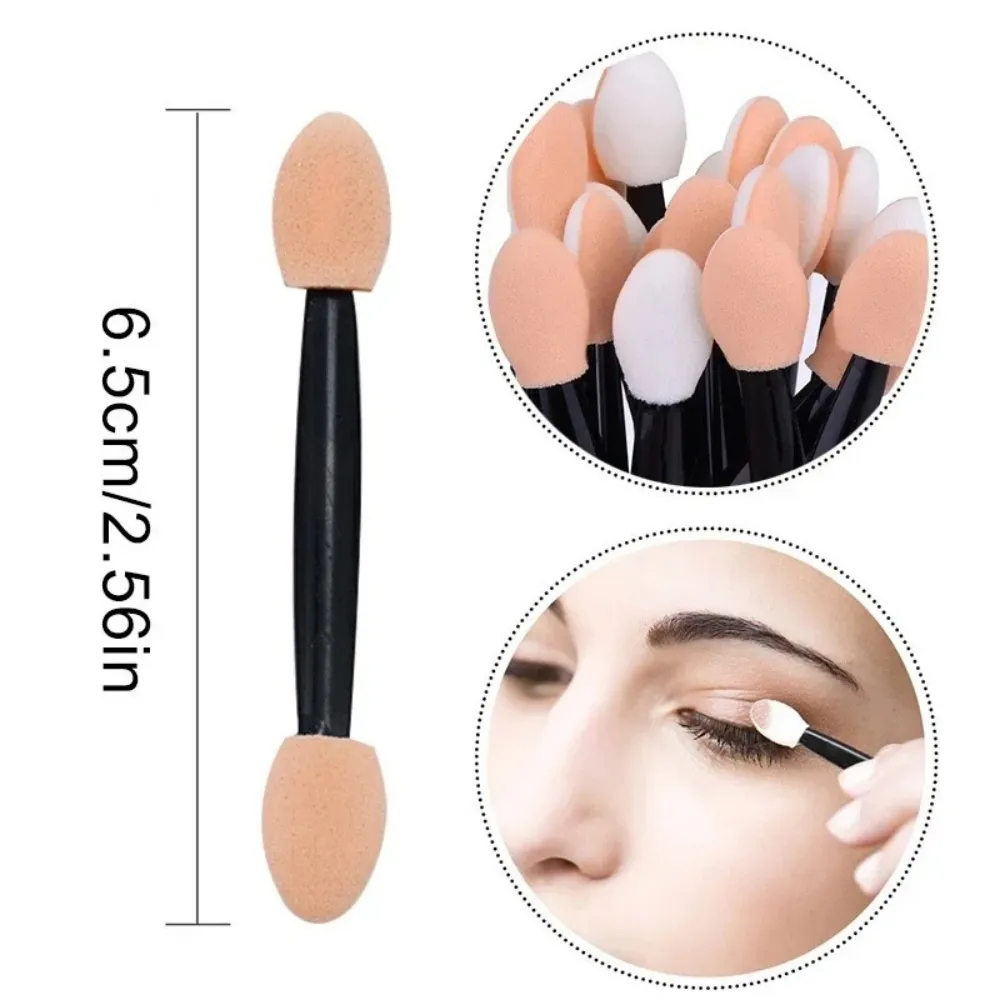 10/30/50pcs Eye Shadow Brushes Make Up Beauty Makeup Tool Reusable Dual Sided Sponge Stick Portable Applicator Accessories — image 5