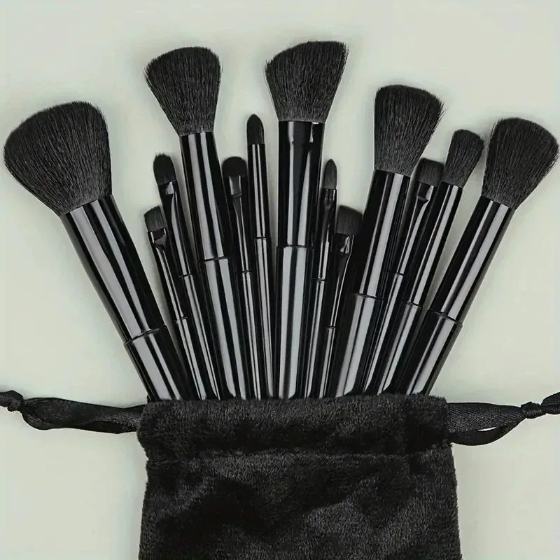 13Pcs Makeup Brushes Tool Set Cosmetic Powder Eye Shadow Foundation Blush Blending Beauty Make Up Brush For Makeup Starters Gift — image 9