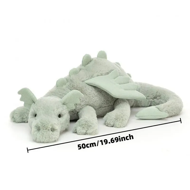 Blue Dragon Plush Toy Cute Soft Stuffed Animal with Colorful Spikes Wings Kids Birthday Gift Home Decoration Comfort Companion — image 12