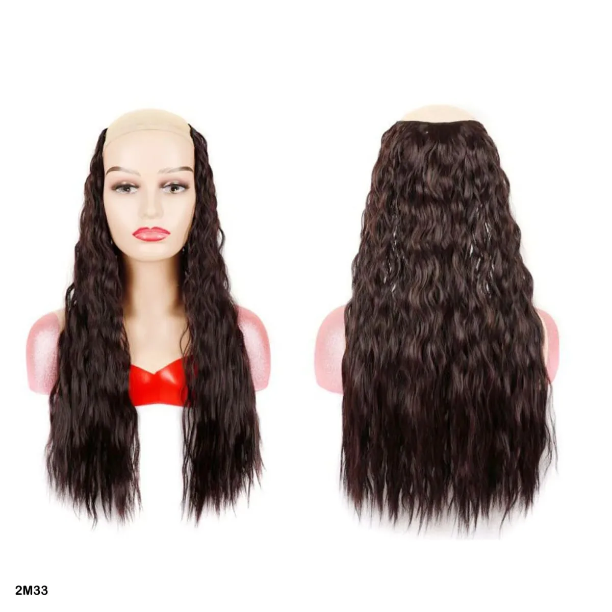 Synthetic Curly Hair Extensions Clip in One Piece 4Clips Deep Wave Long Hairpieces for Women Daily Use Party Hair Accessory — image 9