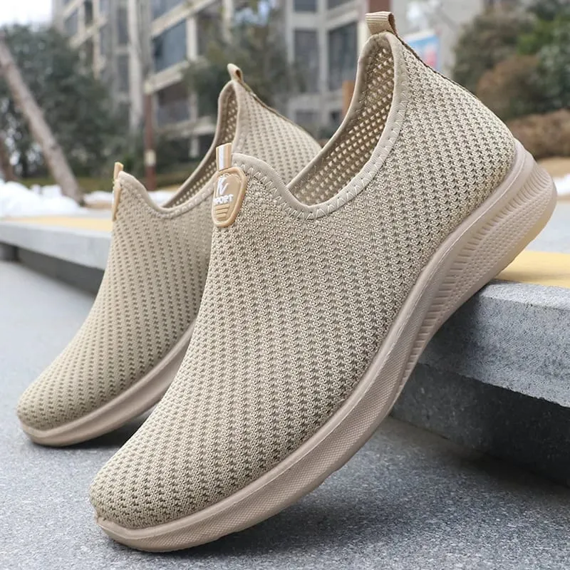 2025 รองเท้าผู้ชายรองเท้าผ้าใบลำลองฤดูใบไม้ผลิฤดูร้อนBreathable Soft Soleน้ำหนักเบาราคาไม่แพงขี้เกียจรองเท้าผ้าใบรองเท้าผู้ชาย — image 1
