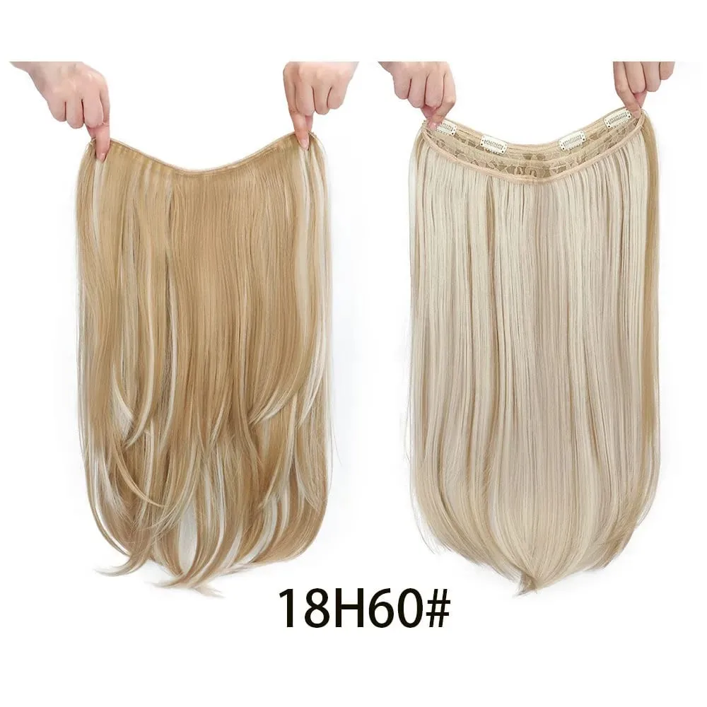Synthetic Wig Women's Traceless Invisible U-shaped Layered Straight Hair With Inner Buckle Long Curly Hair Natural — image 8