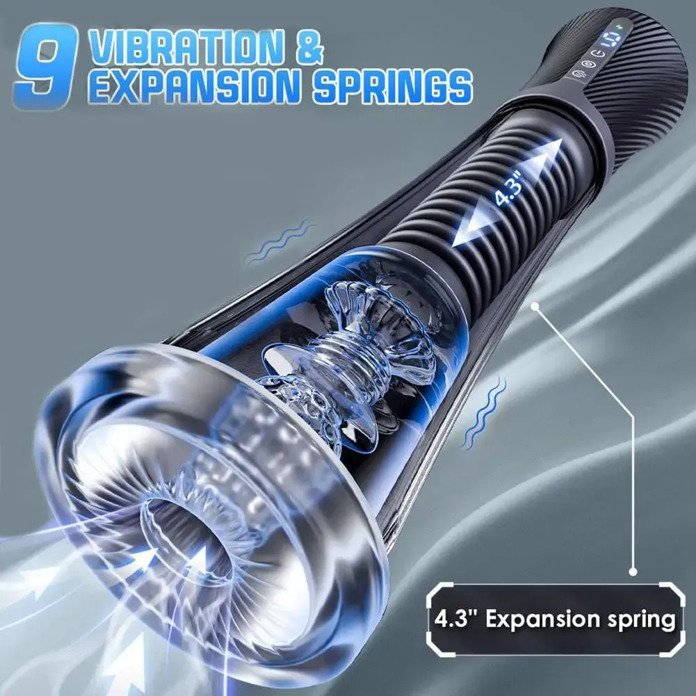 App Control Male Personal Massager Multi-frequency Vibration Strong Suction Portable Rechargeable Airplane Cup Sex Toy