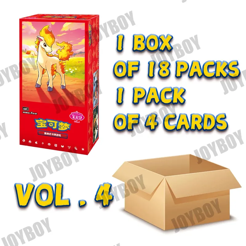 В наличии 100% оригинальные карты Pokemon PTCG Gem Pack Vol 5 Tcg Vol. на упрощенном китайском языке. Набор из 5 драгоценных камней для карточной игры, 4 подарочная коробка для коллекции