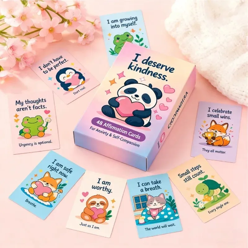SEL Affirmation Card Affirmators English Inspirational Children's Emotional Mindfulness Encouragement Card