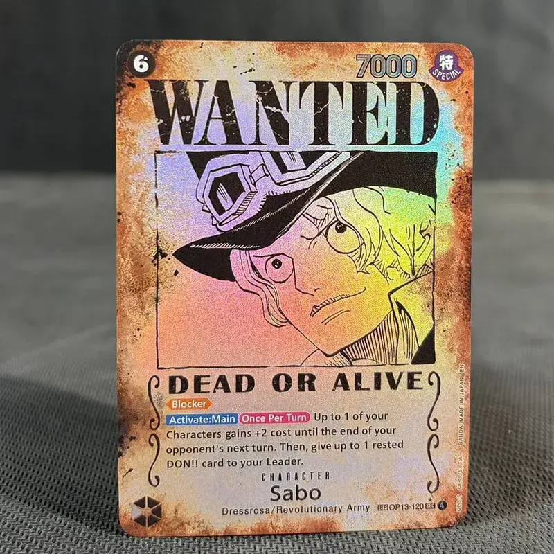 ONE PIECE Retro Wanted Poster Style Proxy Game Card Luffy Buggy Shanks Ace Anime OPCG/PTCG Card / Collection Trading Card — image 12
