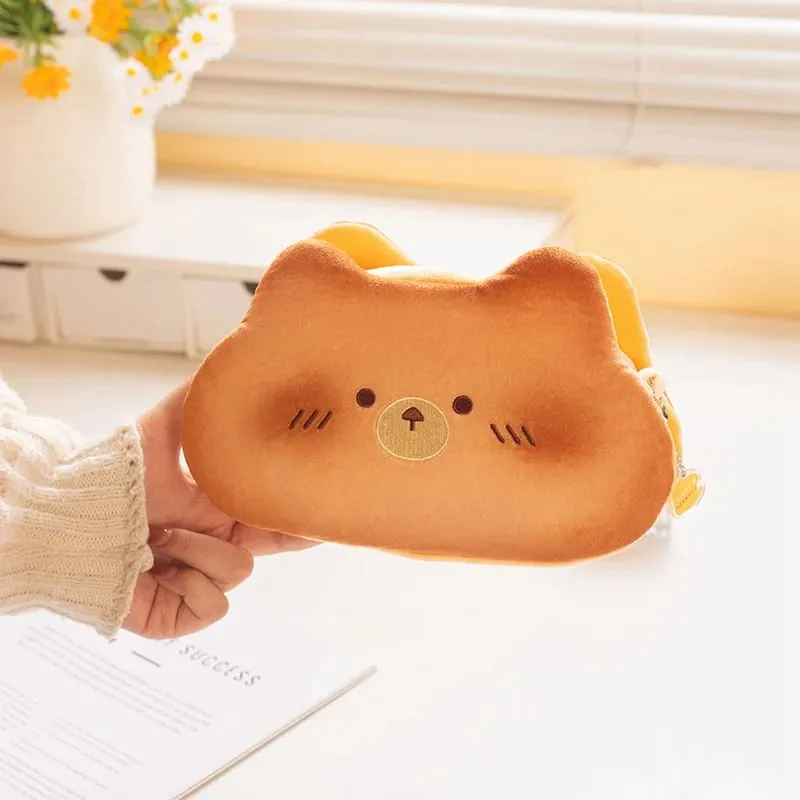 Adorable Cookie Rabbit Plush Toy Small Storage Bag Kawaii Kitten Plushies Room Decor Gift For Girl — image 9