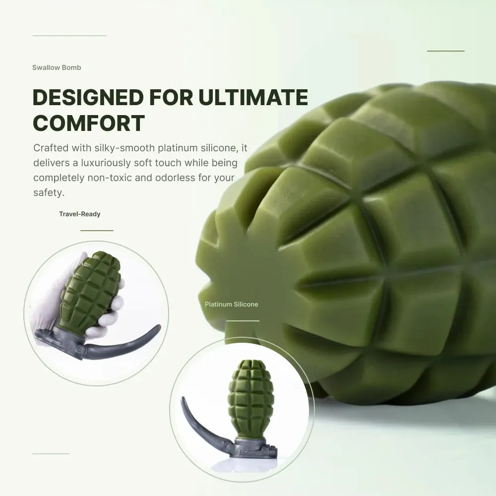 Hand Grenade-style Anal Plug Sex Adult Toys for Men and Women Pure Silicone Anal Expansion Toys Butt Plug with Protrusions — image 5