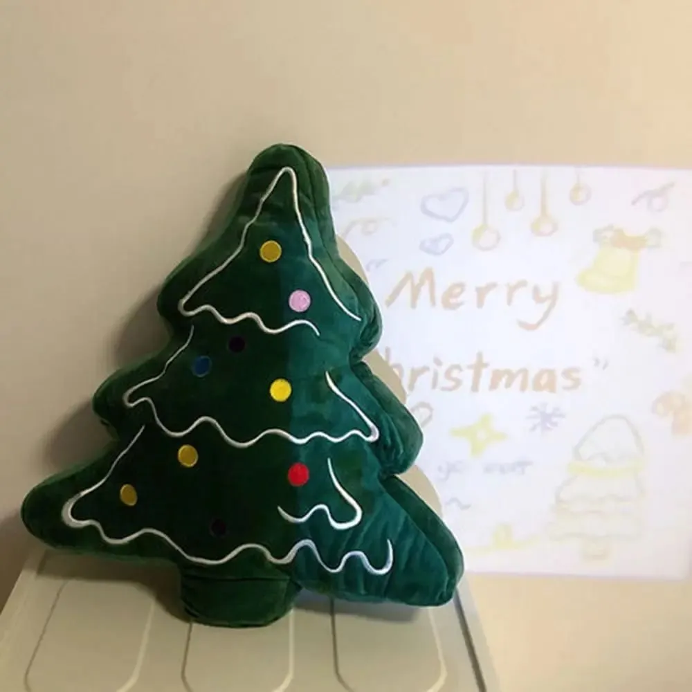 Soft Christmas Tree Sofa Cushion Comfortable 3D Shaped Christmas Tree Cartoon Doll Ornaments Merry Christmas Throw Pillows — image 9