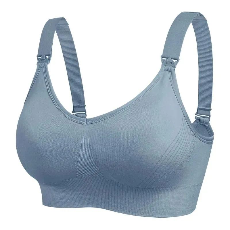 1pcs Maternity Nursing Bras Pregnant Women Skinny Breastfeeding Clothing Underwear Female Breathable Push Up Bra — image 9