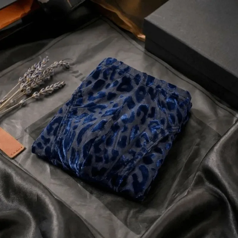 Quick Dry Ice Silk Men Briefs Lingerie Low Waist Sheer Underwear Convex Pouch Transparent Leopard Print Panties Male — image 6
