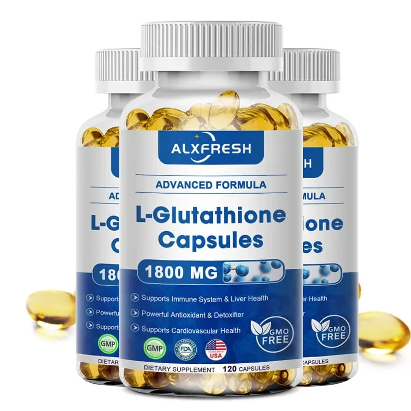 Alxfresh L-Glutathion 1800 mg | L-Glutathion gereduceerd supplement | Niet-GMO en glutenvrij | Immuniteitssysteem | Antioxidant-ondersteuning — image 8