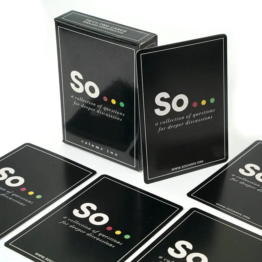 High Quality So Cards Conversation Starter Special Style Questions Card Game for Adults & Families Party Leisure Board Game — image 1