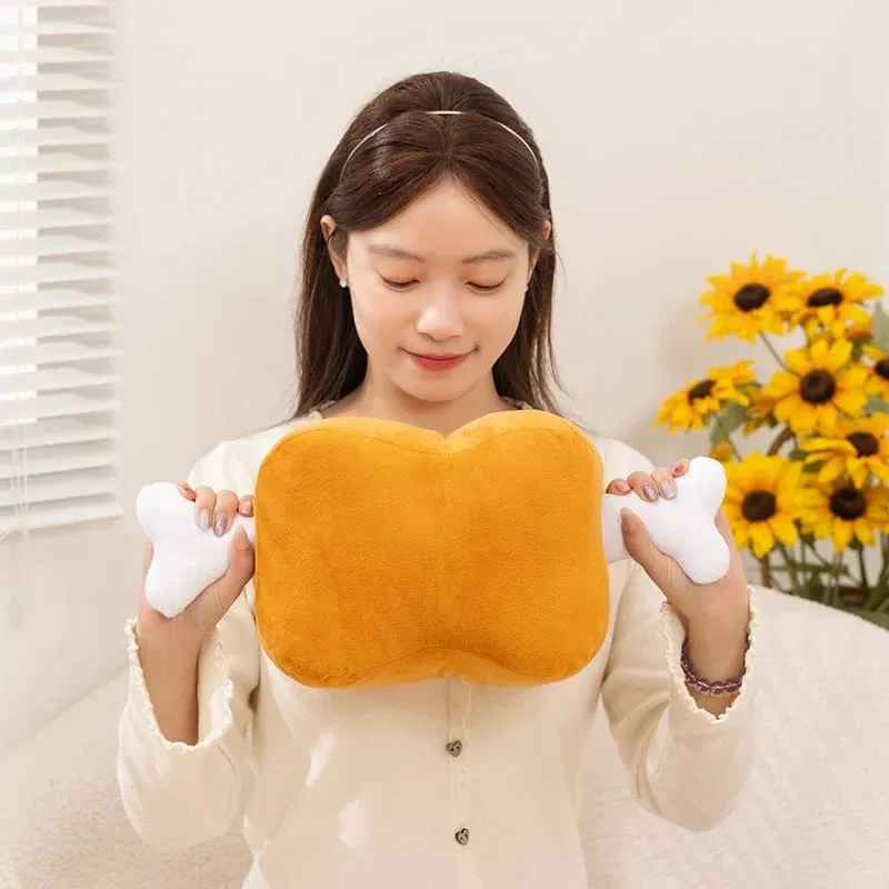 40cm Bone-In Meat Plush Bone Pillow Funny Meat Desk Nap Pillow Stuffed Soft Doll For Sleeping Sofa Cushion Room Decor — image 7