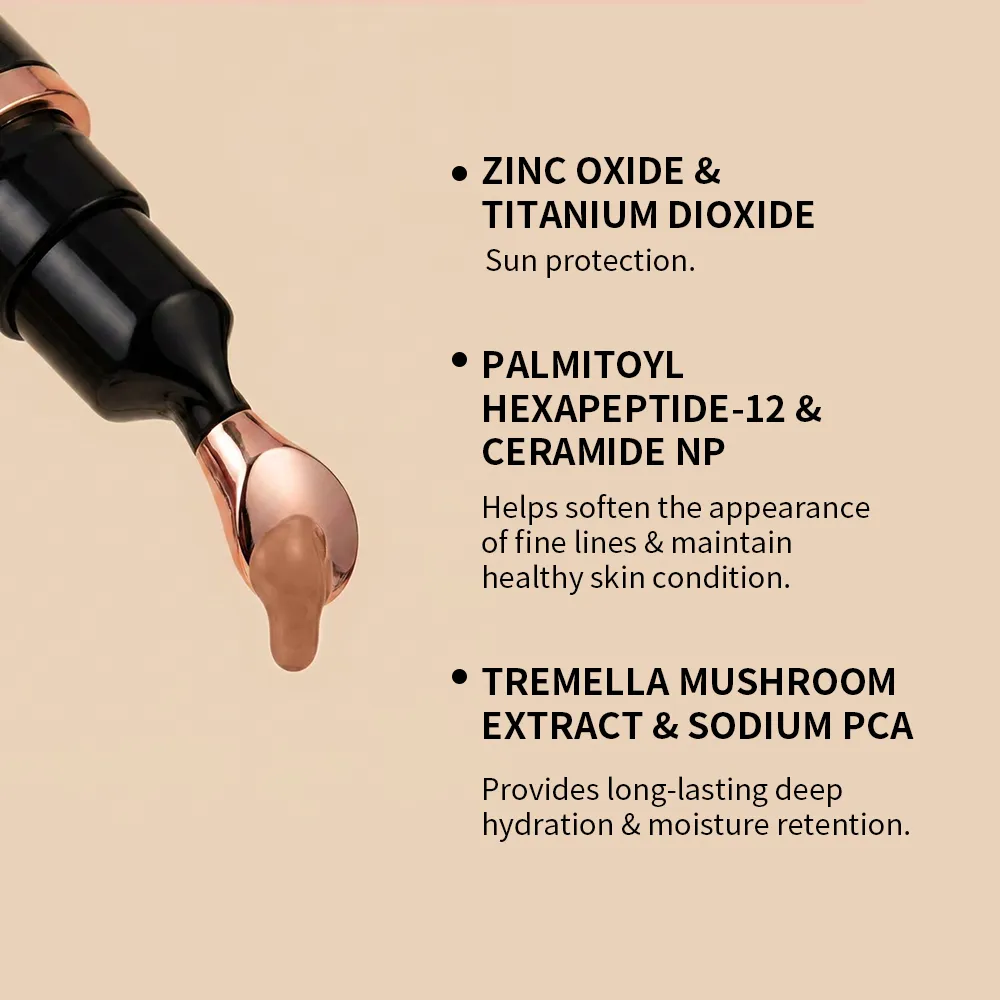 Color Correcting Eye Concealer SPF 41 Peptide Ceramide Anti-Aging Dark Circle Brightening Pump Cooling Massage Head — image 5