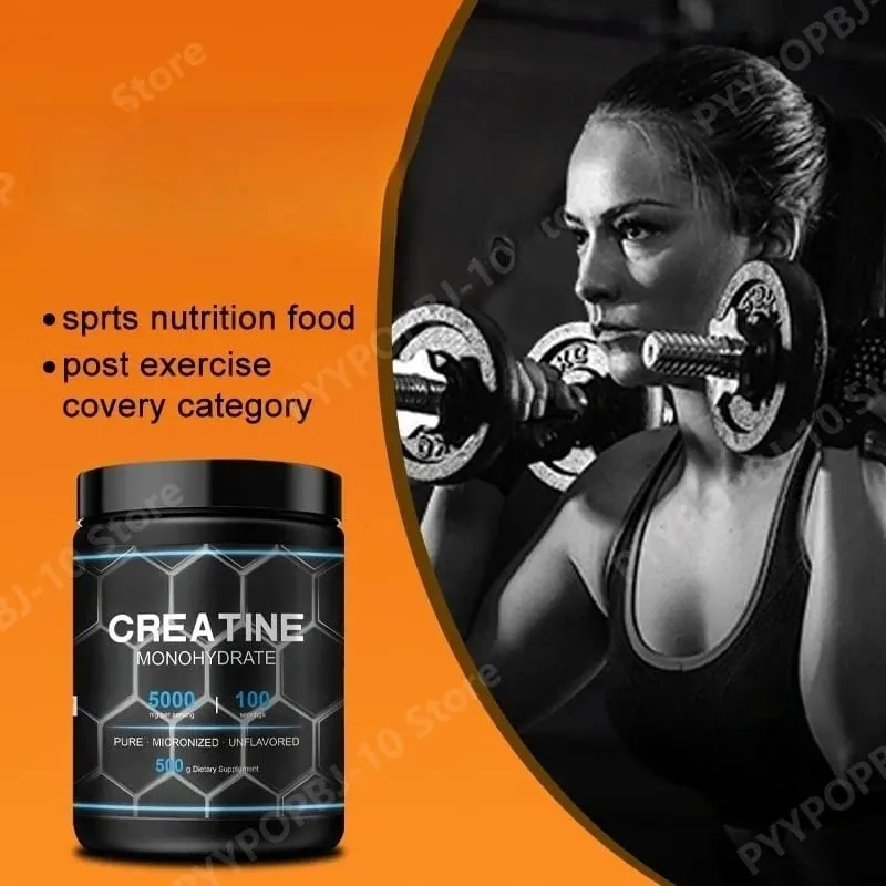 Creatine Monohydrate Powder 500g Unflavored Micronized Supplement for Workout Recovery Muscle Support Men Women — image 4