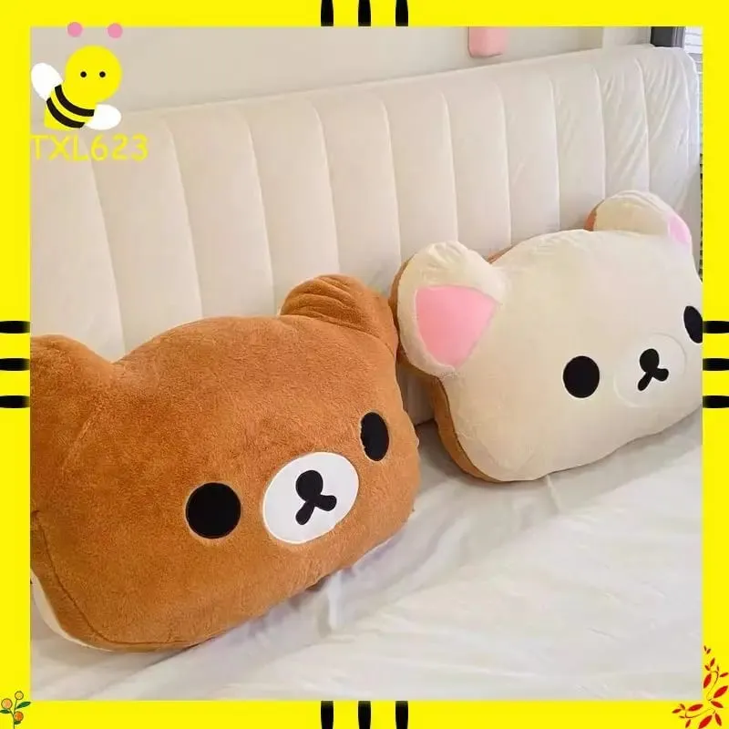 Cute Rilakkuma Plush Warm Hand Pillow Cartoon Bear Peluche Stuffed Toy Soft Cushion Birthday Gift — image 7