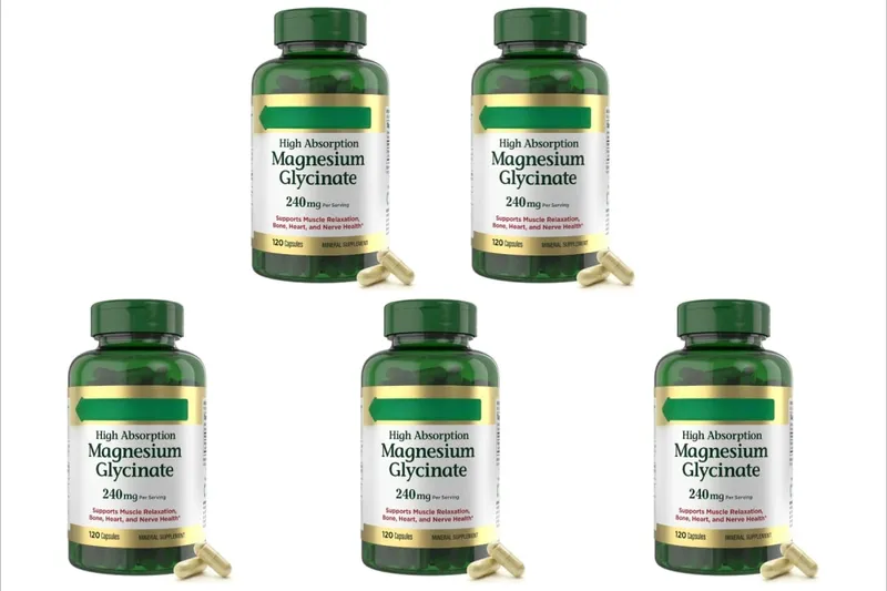 Magnesium Glycinate Capsules High Absorption Supports Muscle Relaxation Supports Bone Health 120 Capsules for Adults — image 12