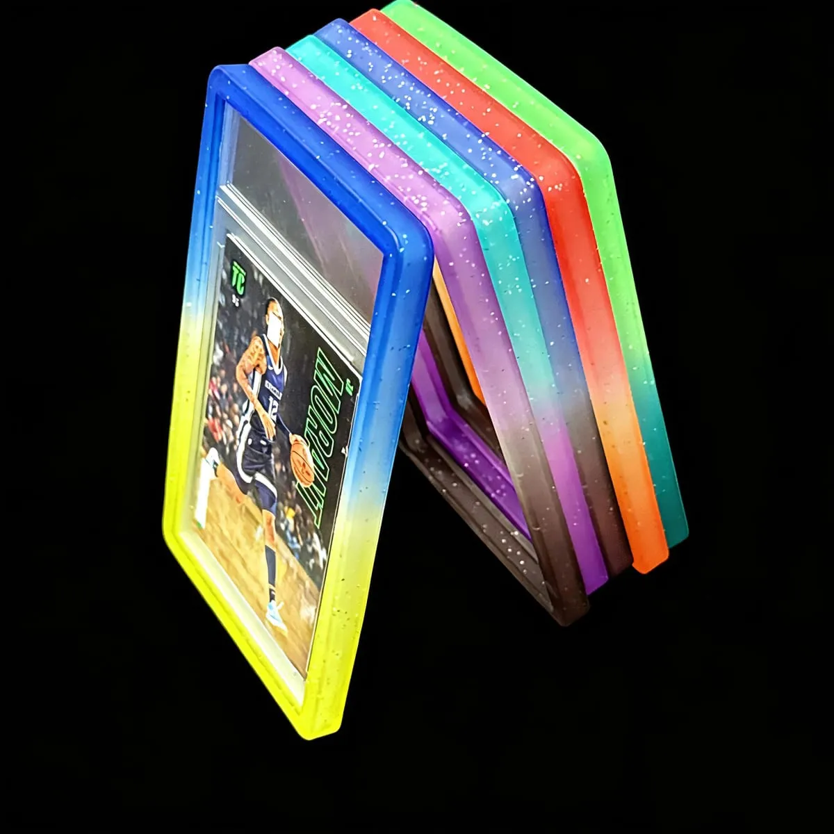6-Pack Slab Guard for PSA Graded Cards TPU Slab Protector Graded Guard Bumper Guard Gradient Color Glitter Limited Edition — image 2