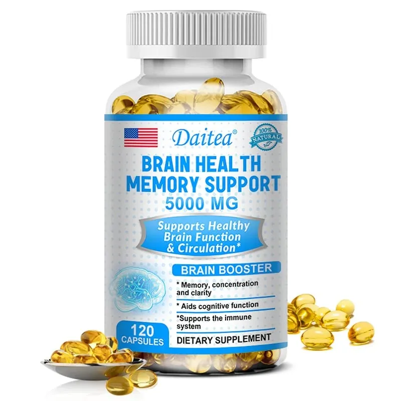 Brain Health Nootropic Capsules 5000mg Boost Memory Focus & Clarity Cognitive Function & Blood Circulation Mental Performance — image 2