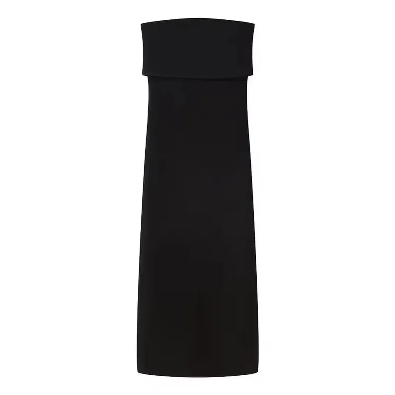 HH Elegant Strapless Maxi Dress for Women Sleeveless Off Shoulder Solid Bodycon Long Dresses Summer Casual Beach Party Evening — image 8