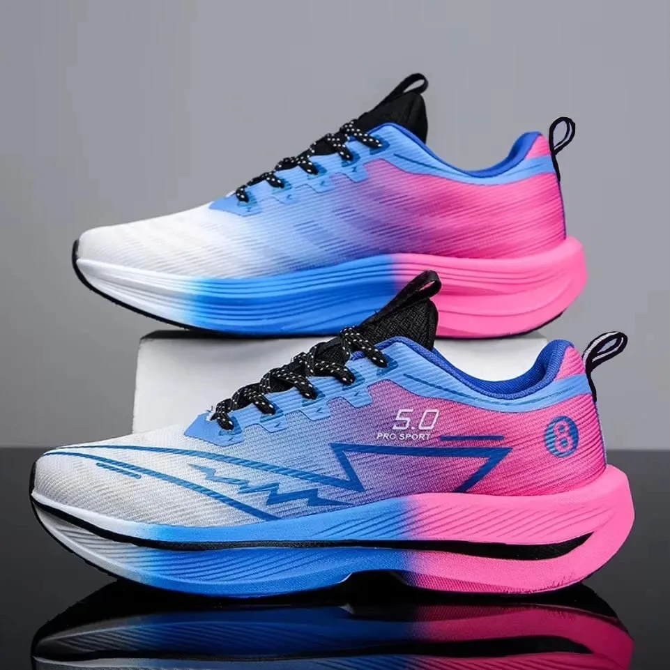 Brand Men's Carbon Plate Running Shoes Soft Cushion Shock Absorbing Sports Shoes Unisex Sneakers Light Anti-Slip Training Shoes — image 2