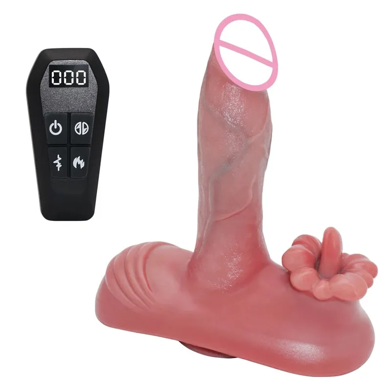 Realistic Dildo Vibrator Sit And Ride 6 IN 1 Vibrating Remote Control Vagina Anal G Spot Clitoral Stimulator Sex Toys for Women