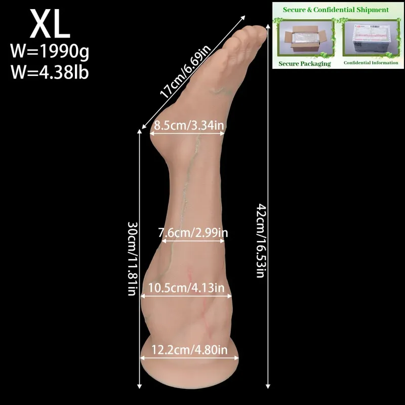 Huge Foot Fist Anal Plug Dildo BDSM Anal Plug Butt Plug Dilator Expander Huge Butt Anal Training Adult Sex Toy For Women Men 1