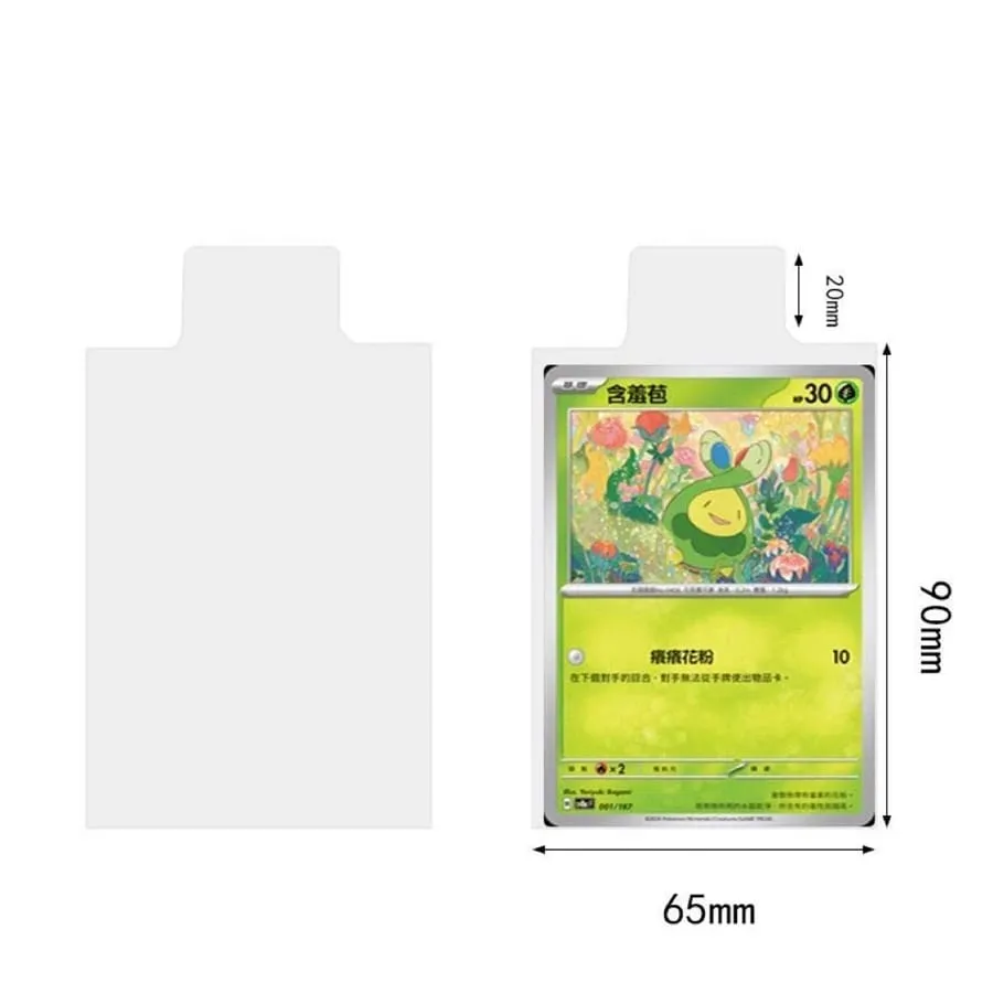 65*90mm 100pcs Bulge Games Card Sleeves For Pokemon Cards Transparent Playing Protector Trading Folder Case Holder Kids Toy Gift — image 6